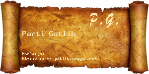 Parti Gotlib névjegykártya